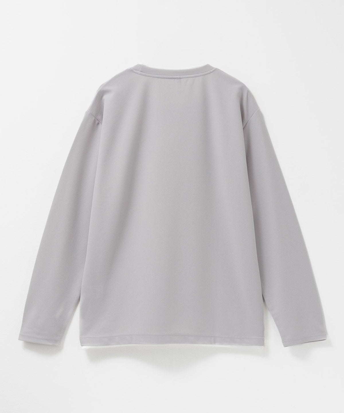 NAVY 時短フェイクレイヤードクルーネック長袖Tシャツ メンズ