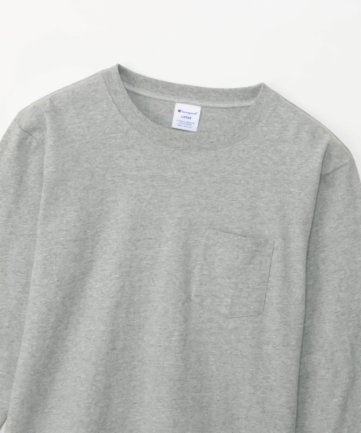 Champion ロングスリーブポケットTシャツ メンズ