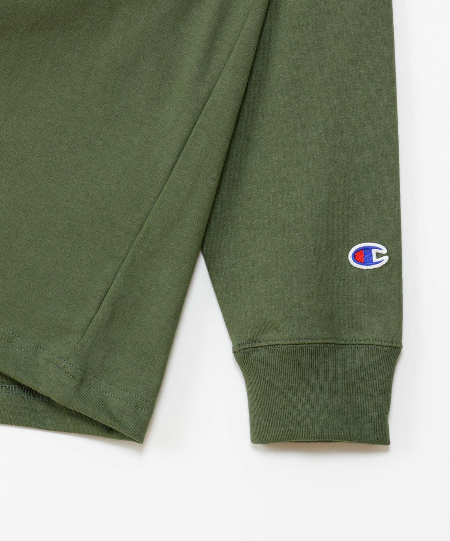 Champion ロングスリーブポケットTシャツ メンズ