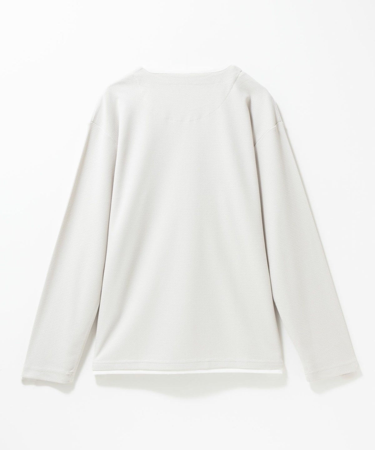 NAVY 時短フェイクレイヤードワッフルキーネックTシャツ メンズ