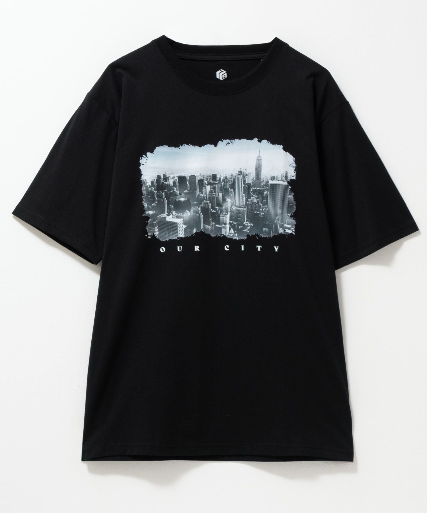T-GRAPHICS フォトデザイン半袖Tシャツ メンズ