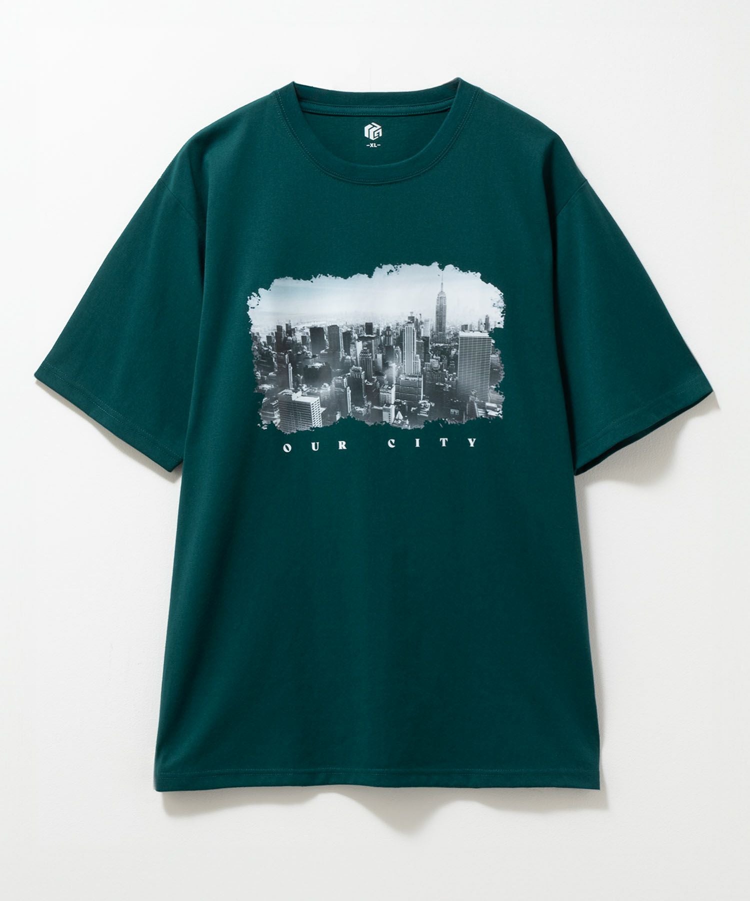 T-GRAPHICS フォトデザイン半袖Tシャツ メンズ