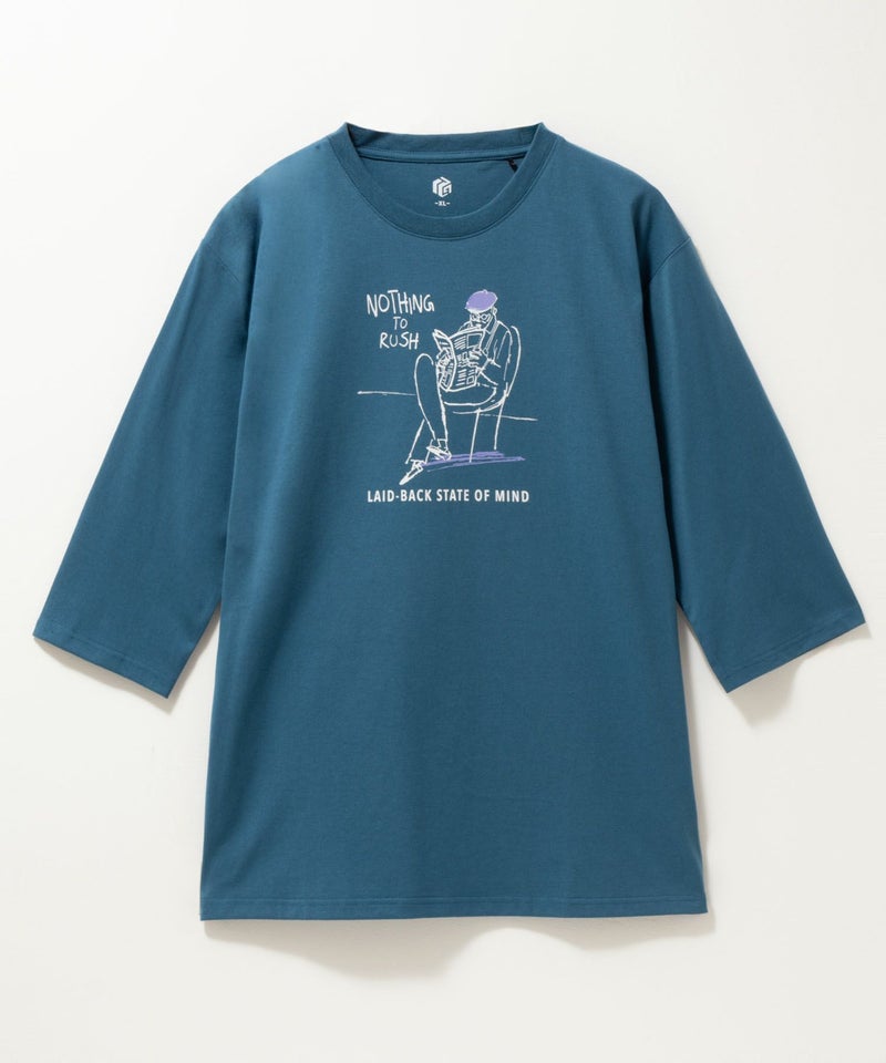 T-GRAPHICS  ラインアート7分袖Tシャツ メンズ商品画像-7