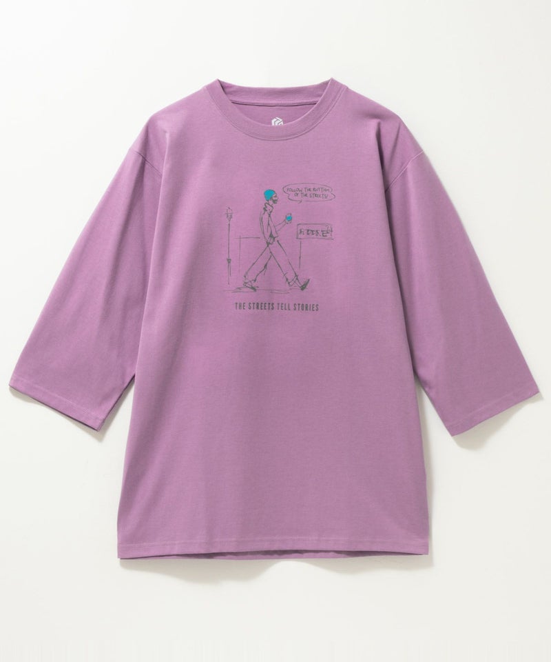 T-GRAPHICS ラインアート7分袖Tシャツ メンズ商品画像-9