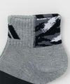 adidas クォーターソックス かかと迷彩柄 3足組 キッズ商品サムネイル-2