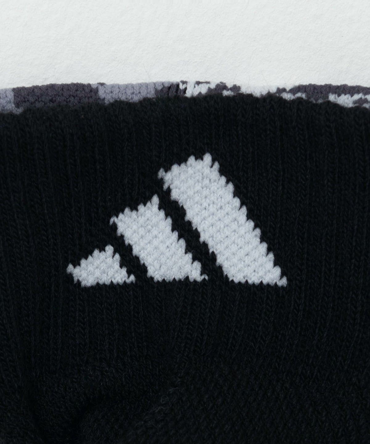 adidas クォーターソックス かかと迷彩柄 3足組 キッズ