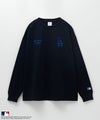 MLB ロゴ刺繍ロングスリーブTシャツ メンズ