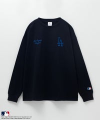 MLB ロゴ刺繍ロングスリーブTシャツ メンズ