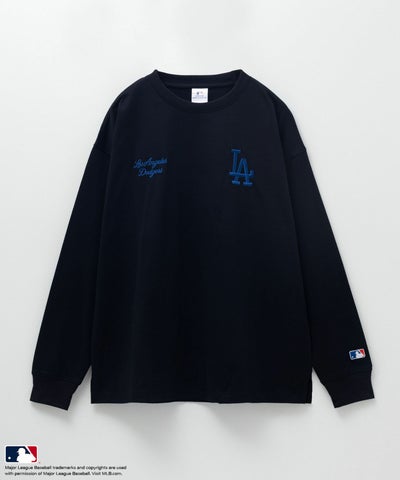 MLB ロゴ刺繍ロングスリーブTシャツ メンズ