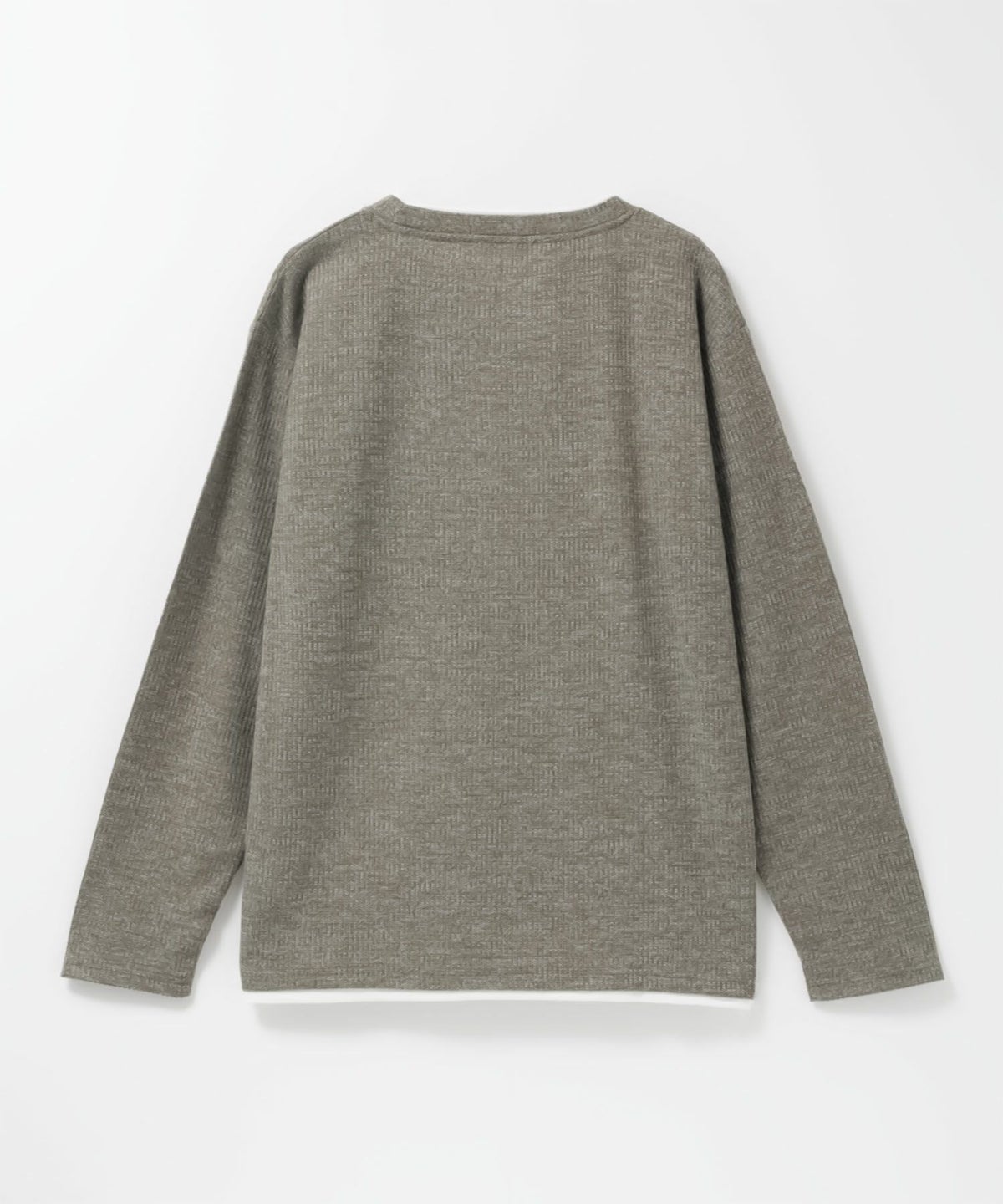 NAVY 時短メランジダブルクルーネックTシャツ メンズ