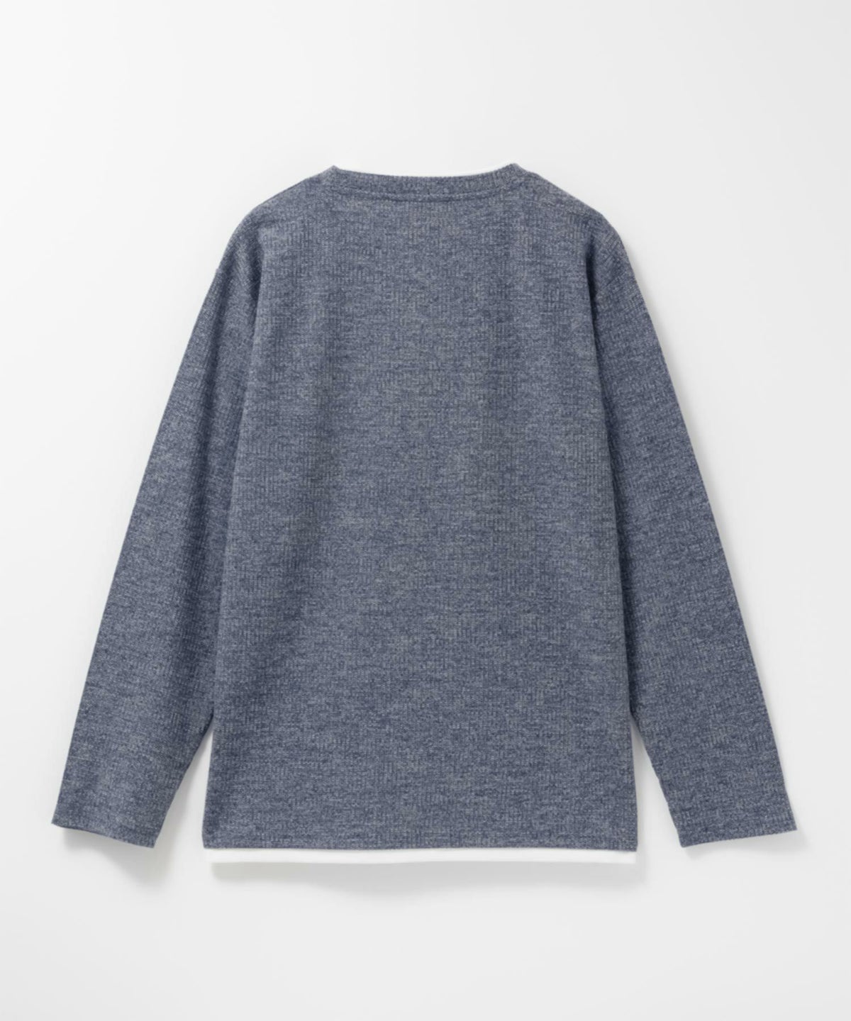 NAVY 時短メランジダブルクルーネックTシャツ メンズ