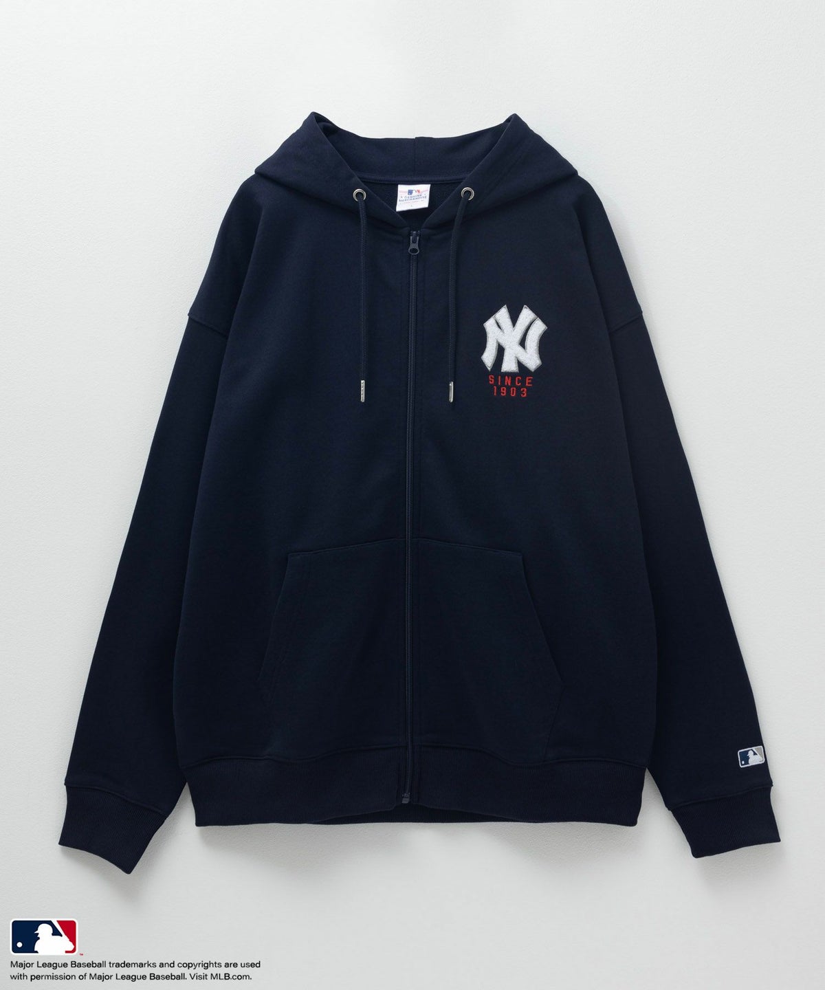 MLB サガラロゴフルジップパーカー メンズ