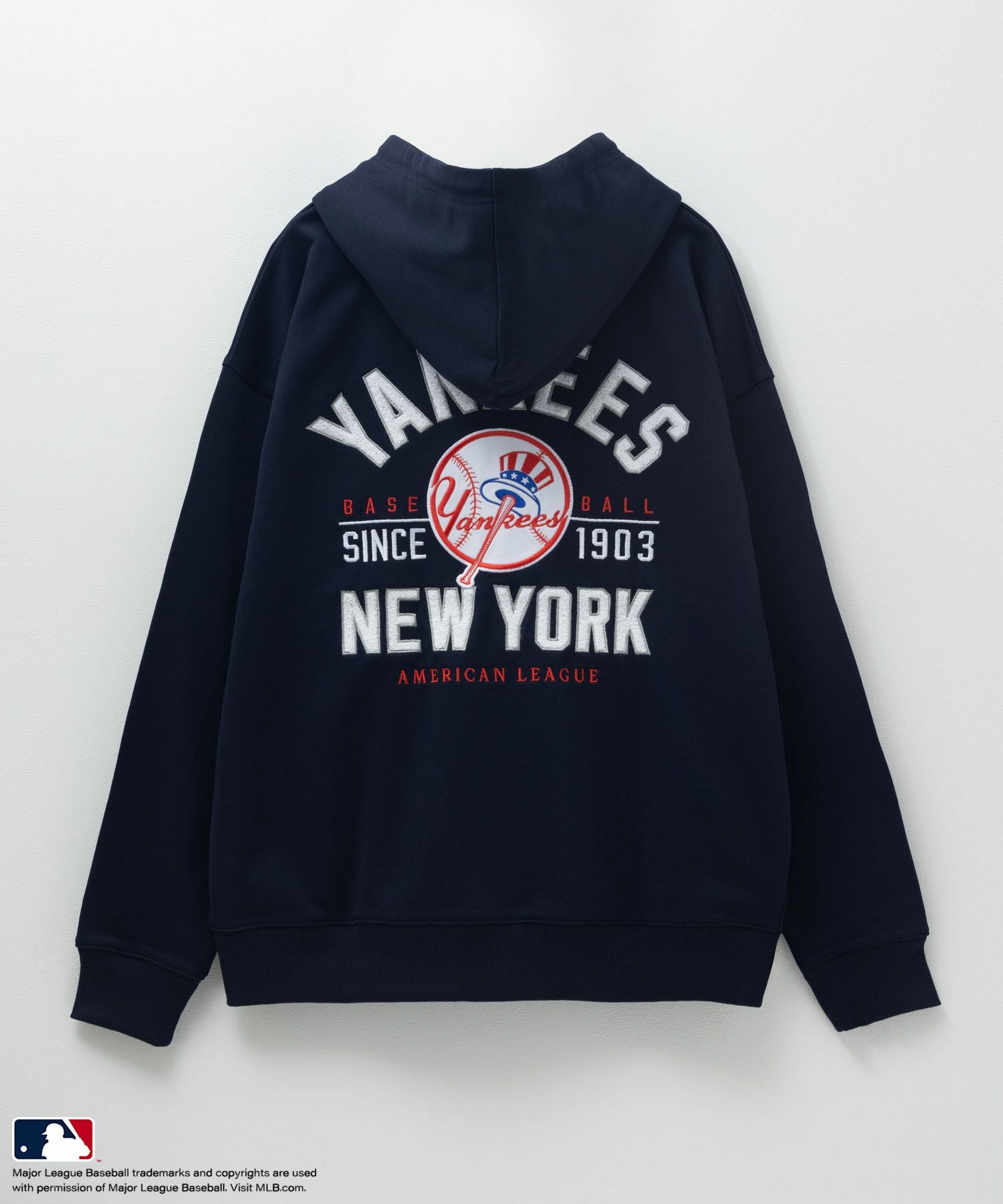 MLB サガラロゴフルジップパーカー メンズ