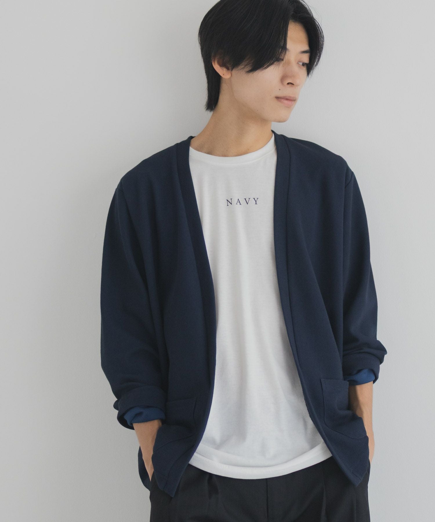 NAVY 着流しカーディガンアンサンブル メンズ