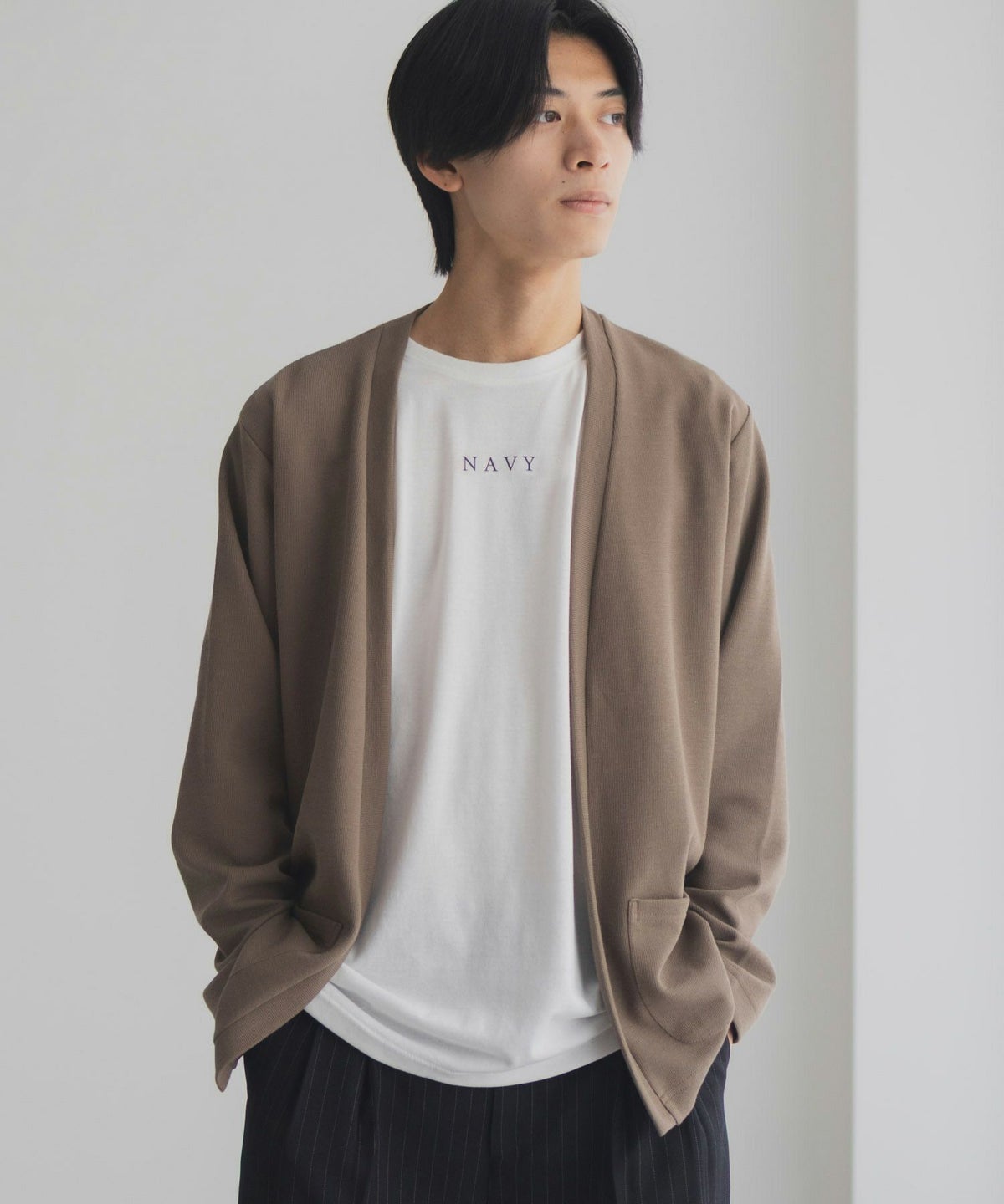 NAVY 着流しカーディガンアンサンブル メンズ