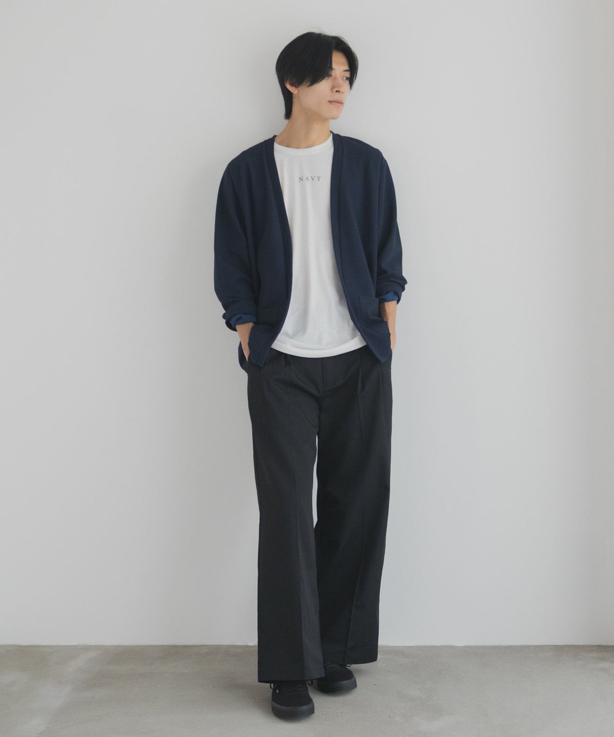 NAVY 着流しカーディガンアンサンブル メンズ