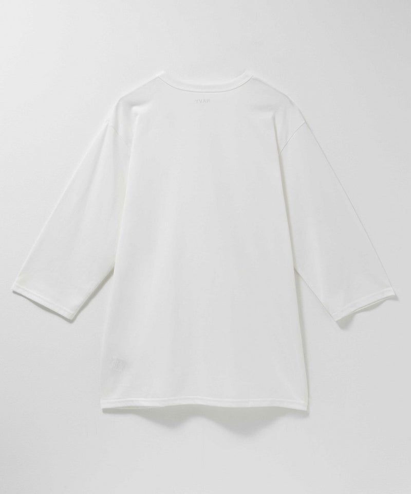 NAVY  抗菌天竺7分袖Tシャツ メンズ商品画像-2