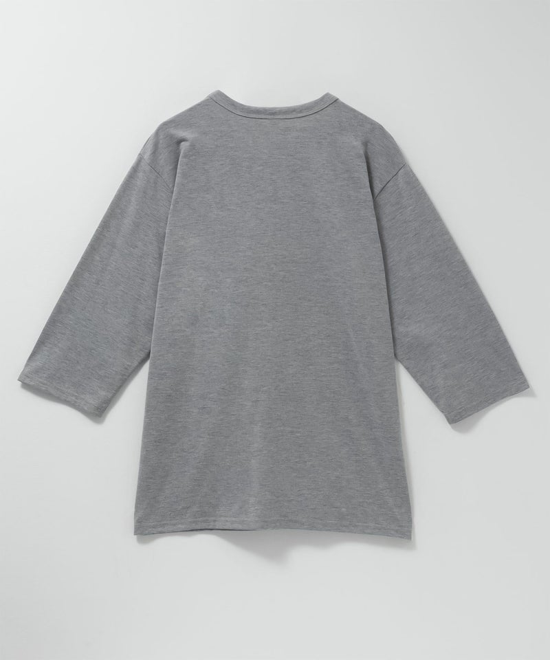 NAVY  抗菌天竺7分袖Tシャツ メンズ商品画像-4