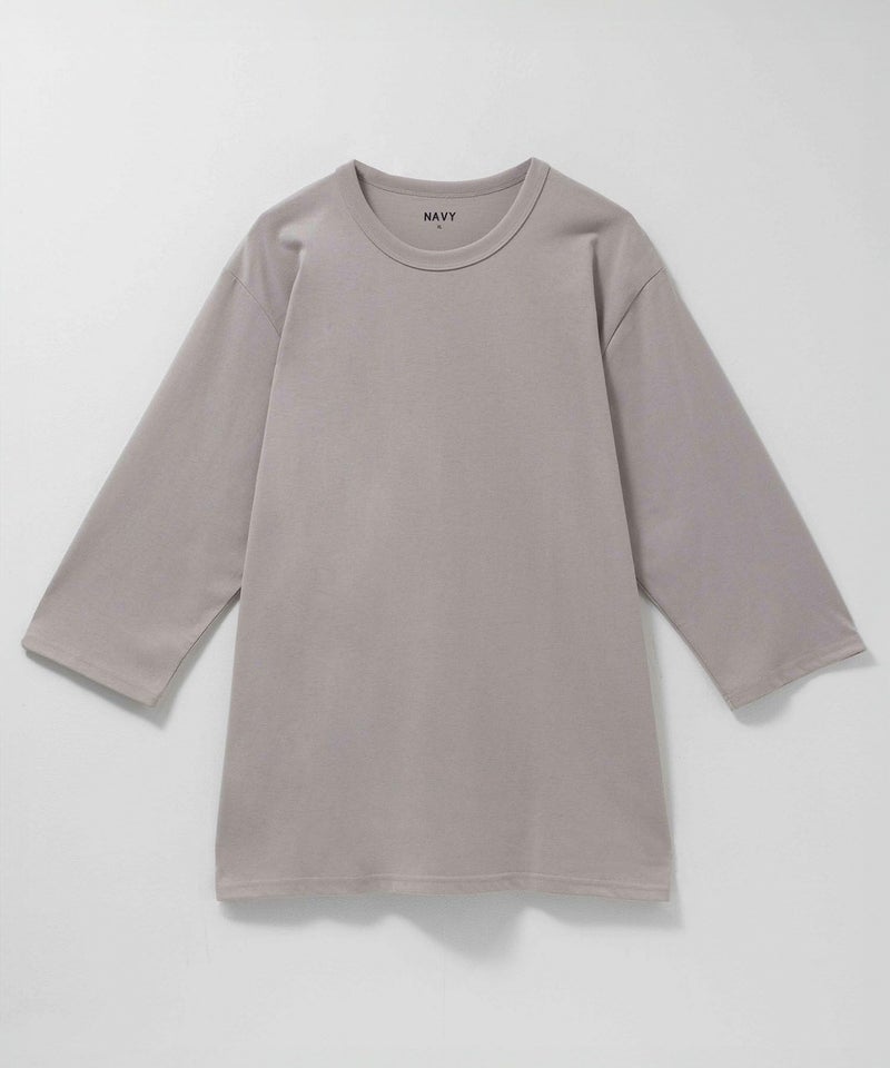 NAVY  抗菌天竺7分袖Tシャツ メンズ商品画像-9