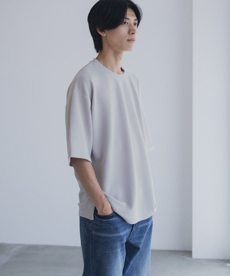 URBAN COLLECTION AIR Smoosy ドライワッフル5分袖Tシャツ メンズ商品画像-13