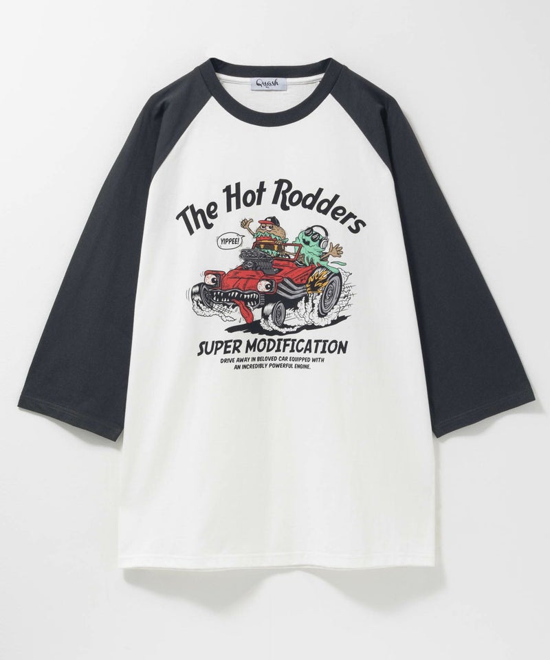 フードラグラン7分袖Tシャツ メンズ商品画像-3