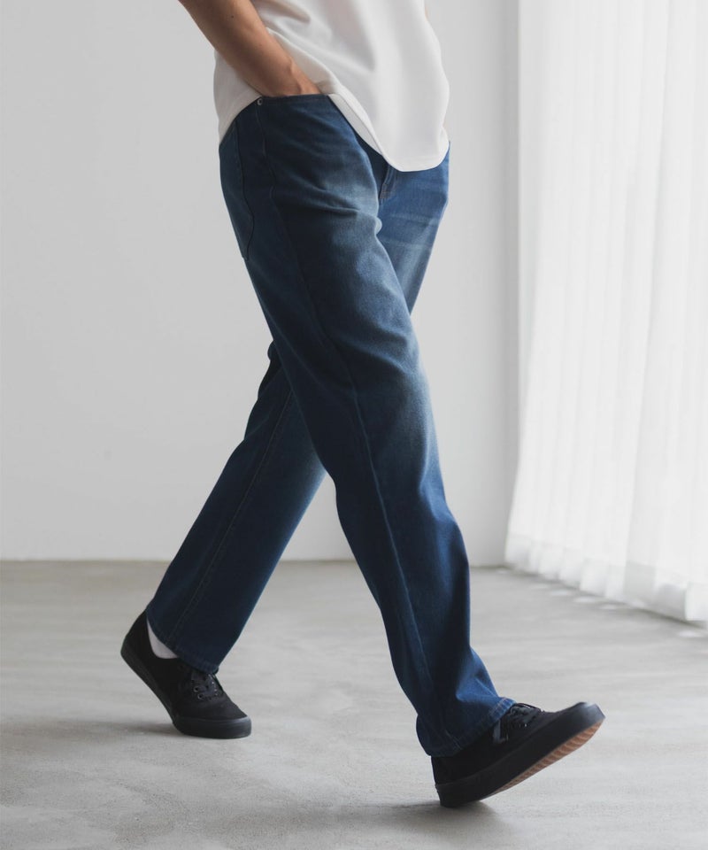 NAVY  RUN DENIM ストレートパンツ メンズ商品画像-6