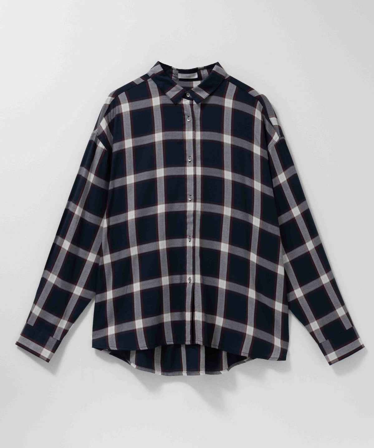 nAvy バックタック前開きシャツ レディース