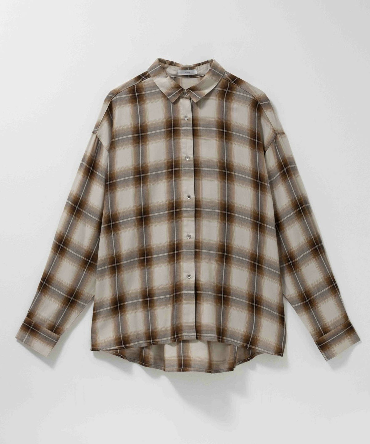 nAvy バックタック前開きシャツ レディース