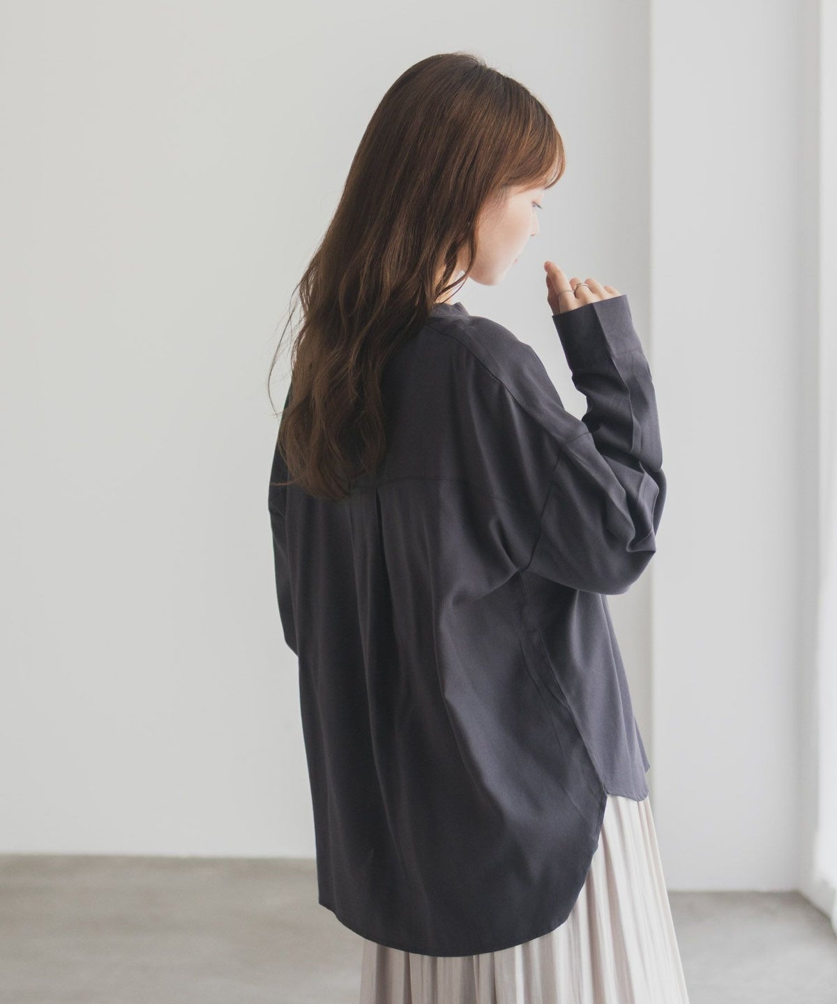 nAvy スキッパーブラウス レディース