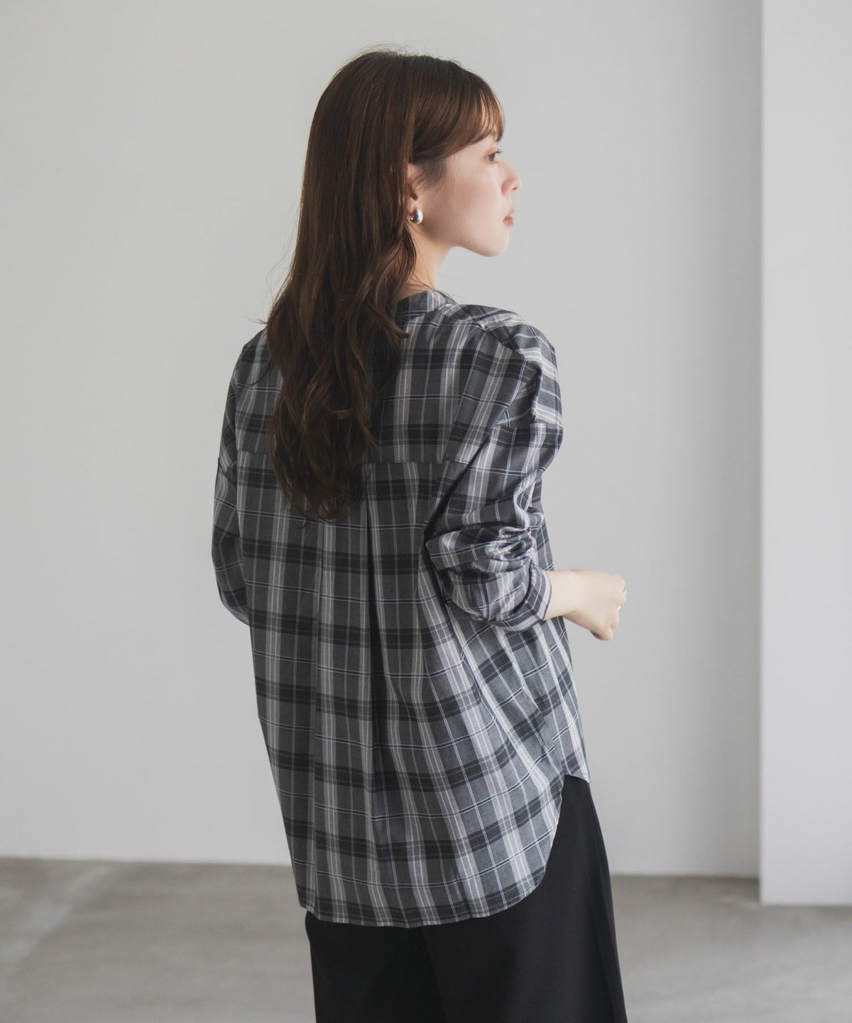 nAvy スキッパーブラウス レディース