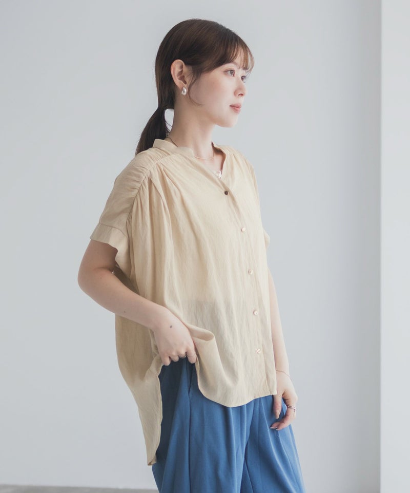 Idnes スキッパーシアーブラウス レディース商品画像-22