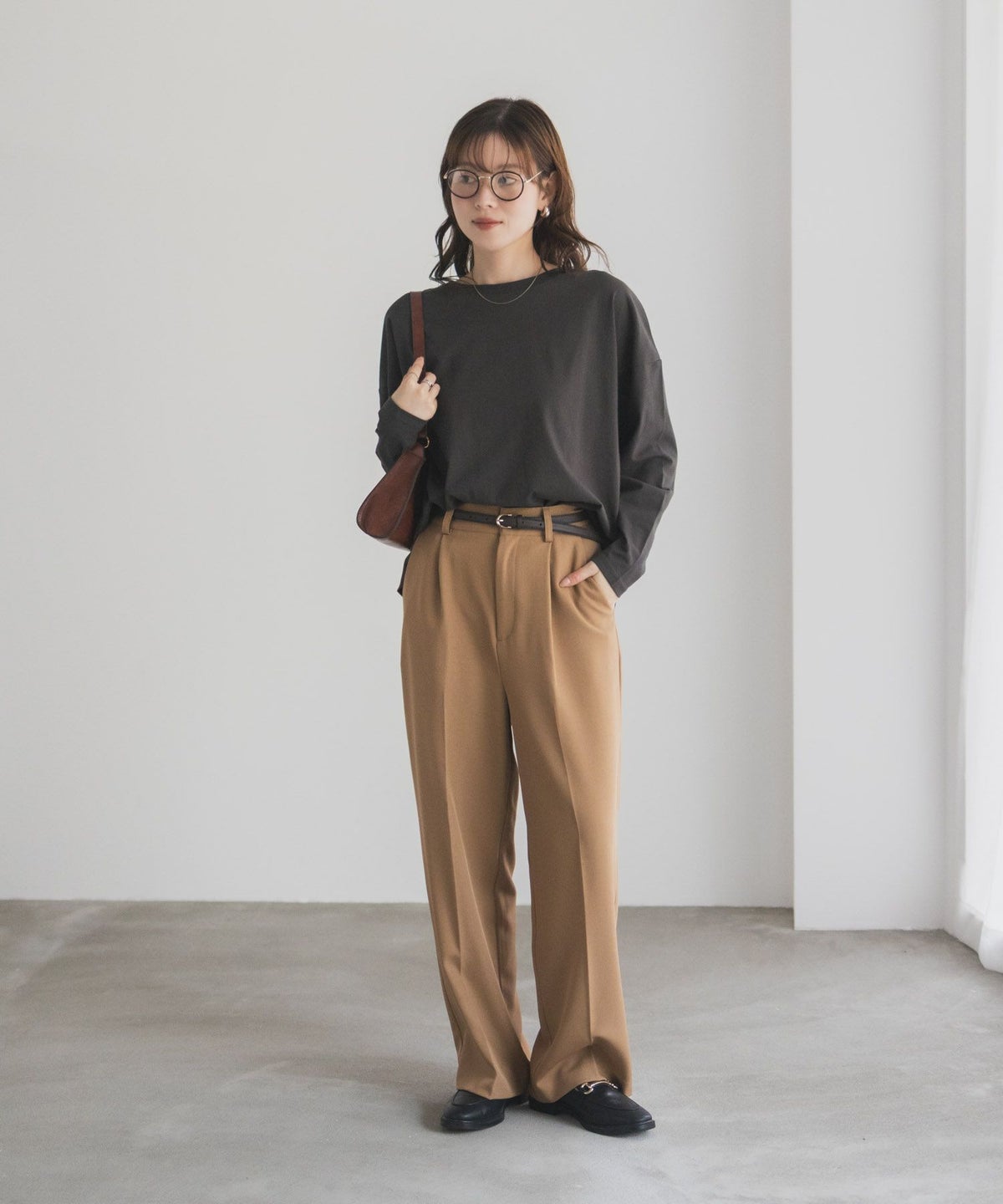 nAvy エブリーT 裾スリット長袖Tシャツ レディース ネコポス 対応商品