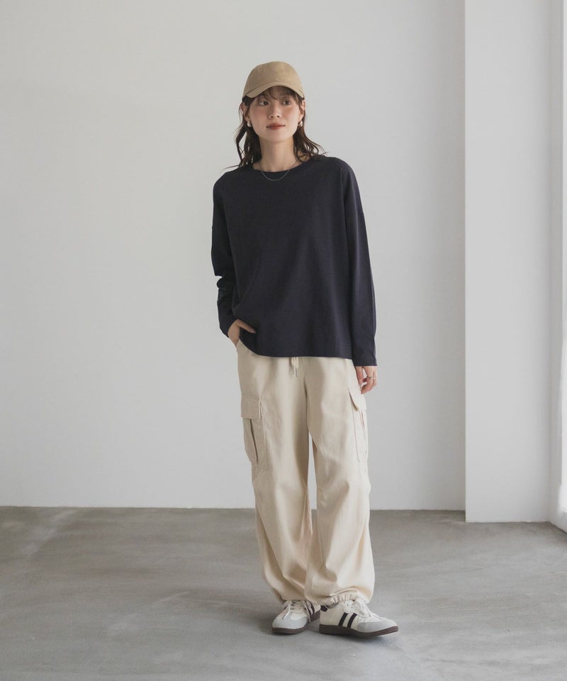 nAvy エブリーT 裾スリット長袖Tシャツ レディース メール便 対応商品商品画像-27