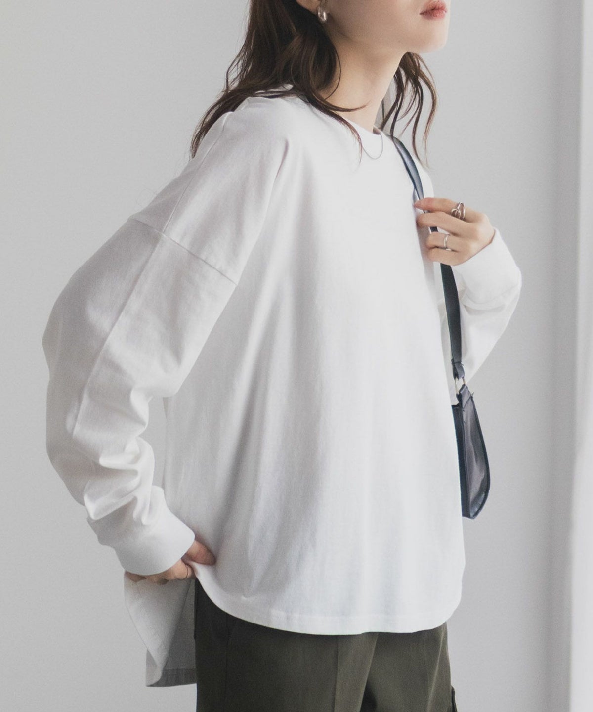 nAvy エブリーT ワイド長袖Tシャツ レディース ネコポス 対応商品