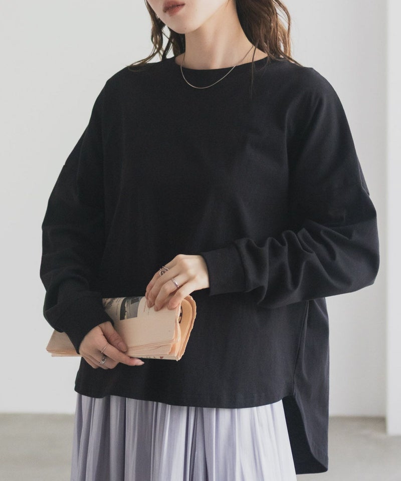 nAvy エブリーT ワイド長袖Tシャツ レディース メール便 対応商品商品画像-3