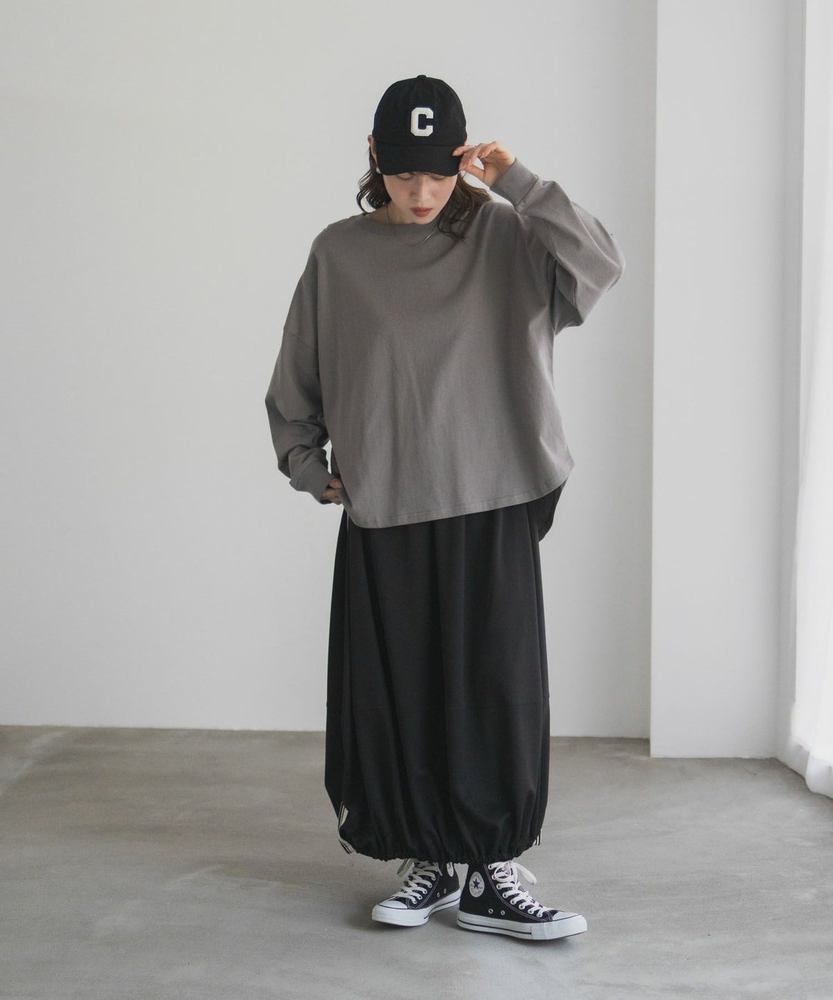 nAvy エブリーT ワイド長袖Tシャツ レディース ネコポス 対応商品