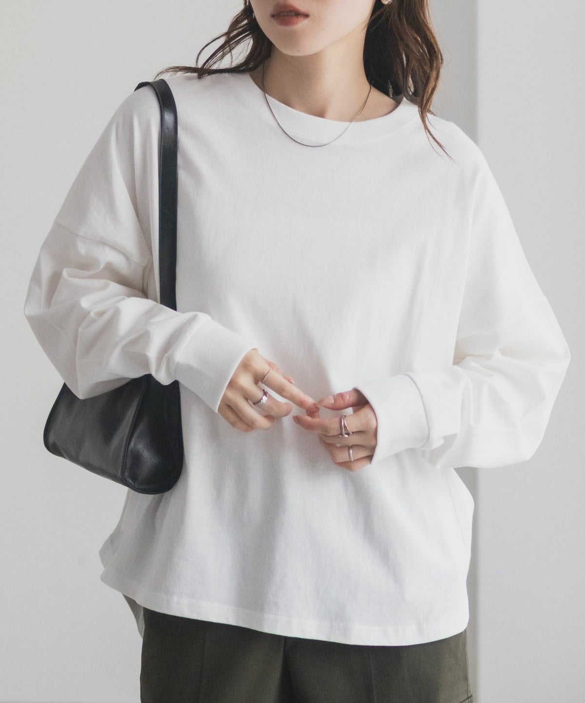 nAvy エブリーT ワイド長袖Tシャツ レディース ネコポス 対応商品