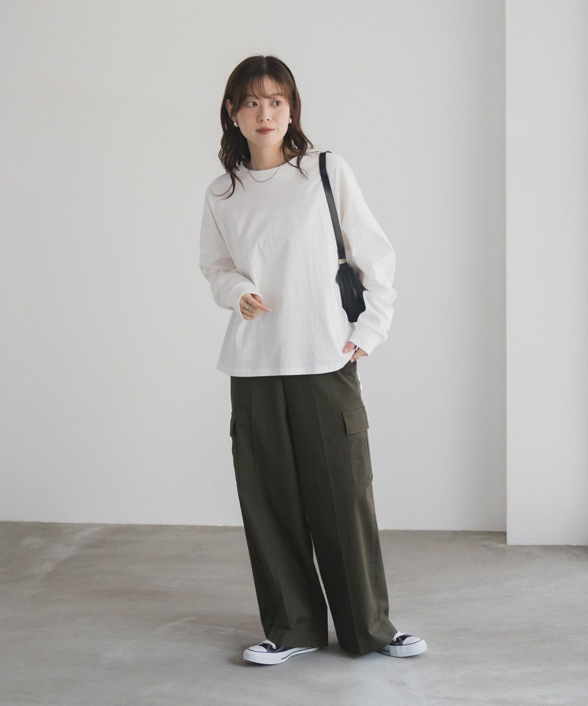 nAvy エブリーT ワイド長袖Tシャツ レディース ネコポス 対応商品