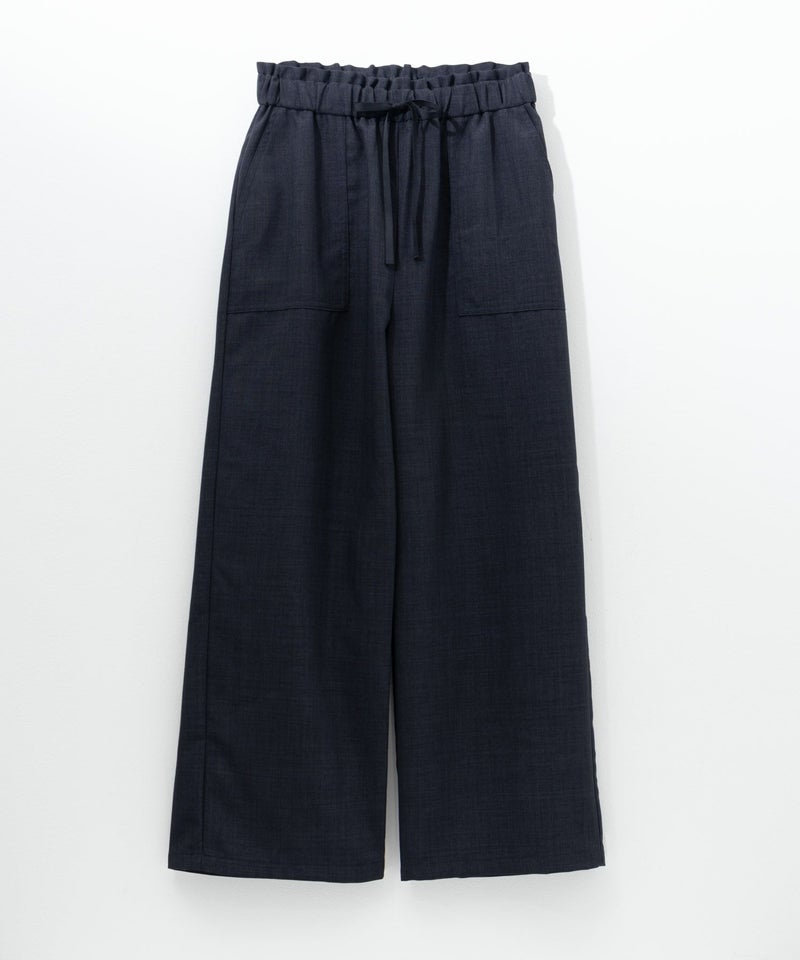 Idnes リネンライクイージーワイドパンツ レディース商品画像-3