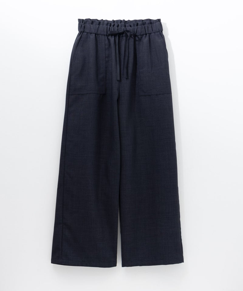 Idnes リネンライクイージーワイドパンツ レディース商品画像-4