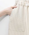 Idnes リネンライクイージーワイドパンツ レディース商品サムネイル-8