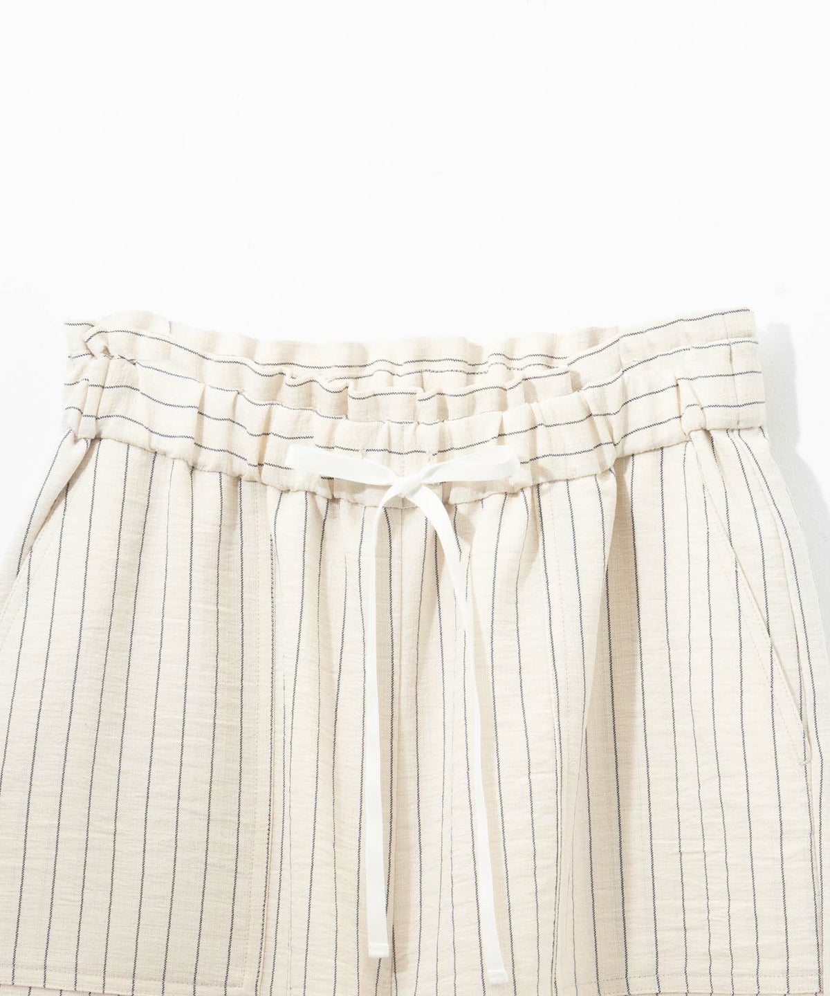 Idnes リネンライクイージーワイドパンツ レディース