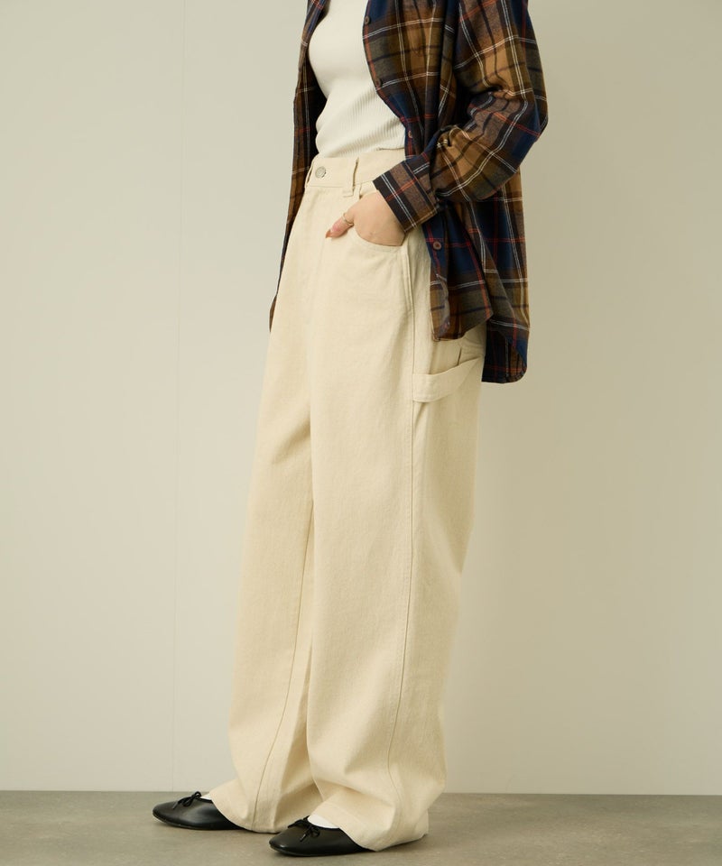 nAvy 毎日はきたくなるデニム「マイデニ」 ワイドペインターパンツ レディース商品画像-5