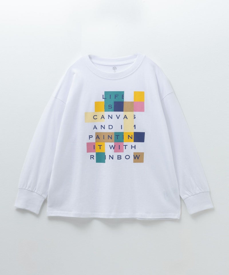 T-GRAPHICS カラフルロゴ長袖Tシャツ キッズ メール便 対応商品商品画像-3