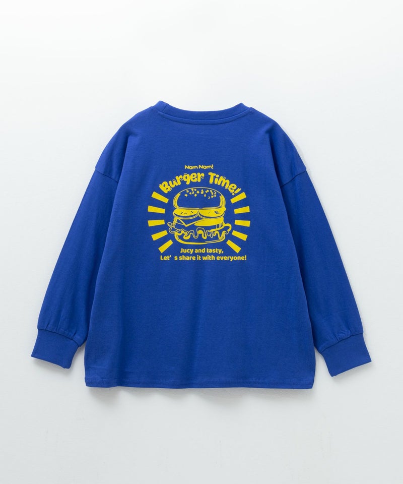 T-GRAPHICS フードプリント長袖Tシャツ キッズ メール便 対応商品商品画像-4