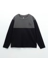 T-GRAPHICS 配色切替長袖Tシャツ キッズ メール便 対応商品商品サムネイル-1