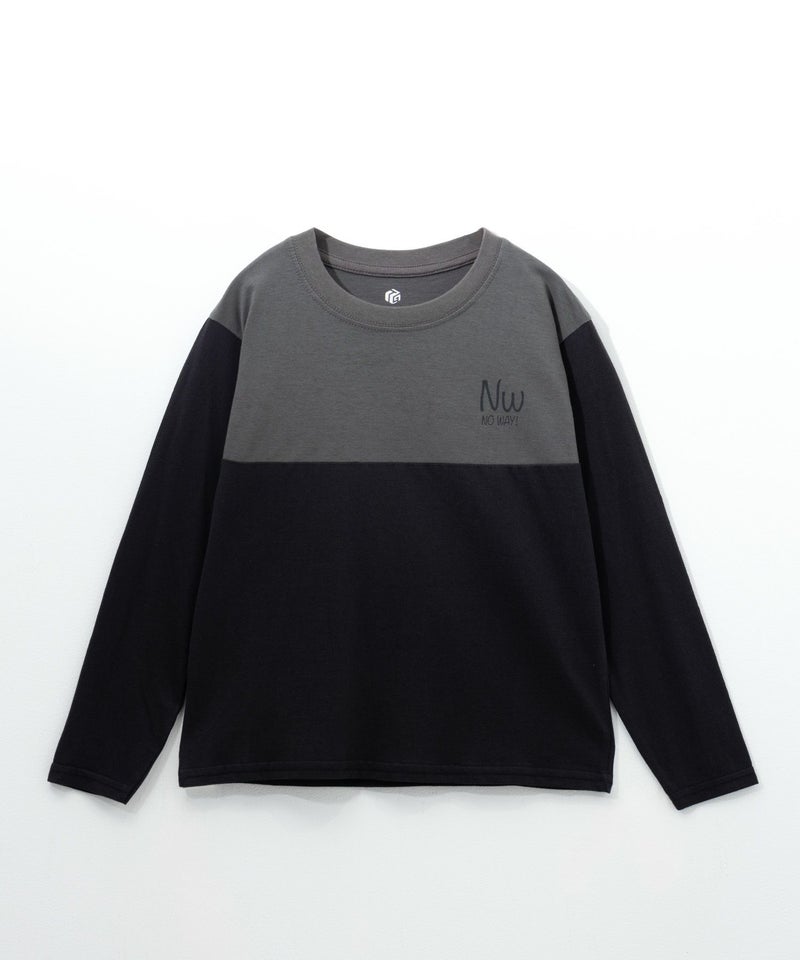 T-GRAPHICS  配色切替長袖Tシャツ キッズ メール便 対応商品商品画像-1