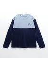 T-GRAPHICS 配色切替長袖Tシャツ キッズ メール便 対応商品商品サムネイル-3