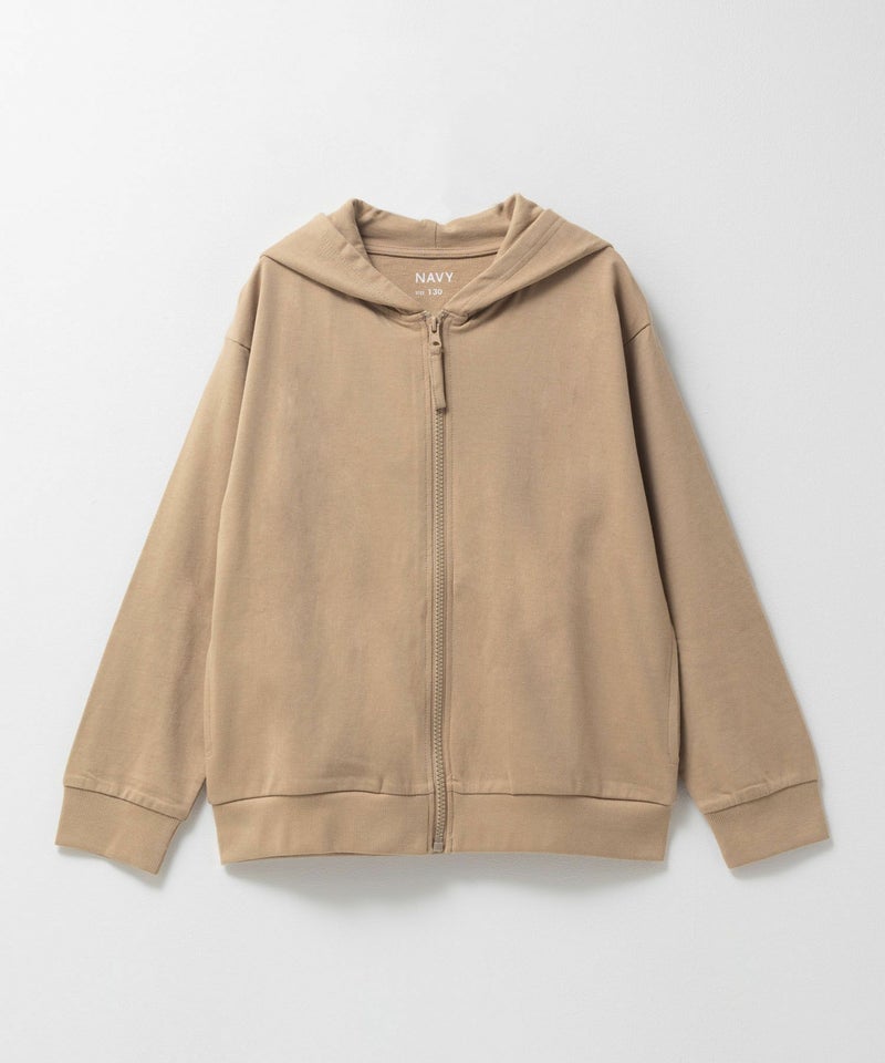 NAVY ミニ裏毛ジップパーカー キッズ商品画像-9