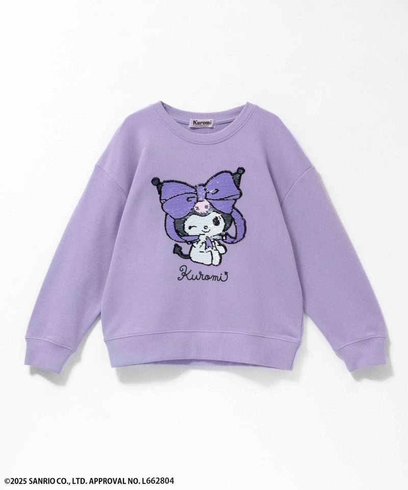 サンリオキャラクターズ クロミ スパンコールトレーナー キッズ商品画像-1